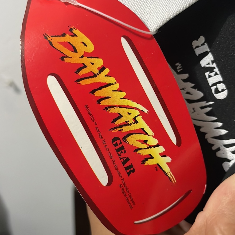 Vintage 90's Baywatch Gear Black Sandals with White Elastic Straps Women Size 10 - Picture 8 of 9